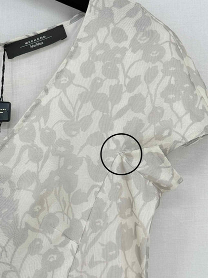 Pre - loved WEEKEND MAX MARA Beige & Grey Size US 6 Short Dress at Reems Closet