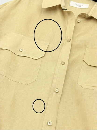 Pre - loved WEEKEND MAX MARA Beige Size US 10 Shirt at Reems Closet