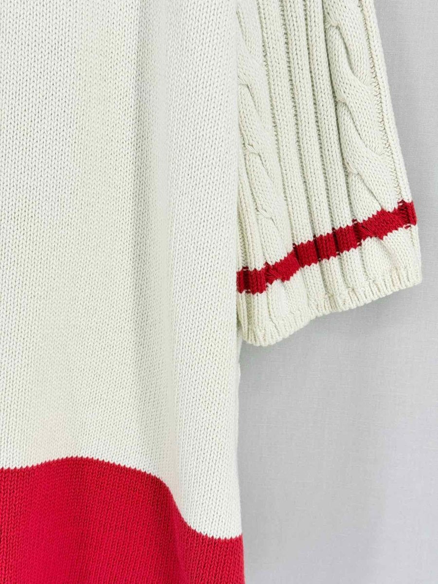 Pre-loved WEEKEND MAX MARA Beige w/ Red Size Medium Twinset at Reems Closet