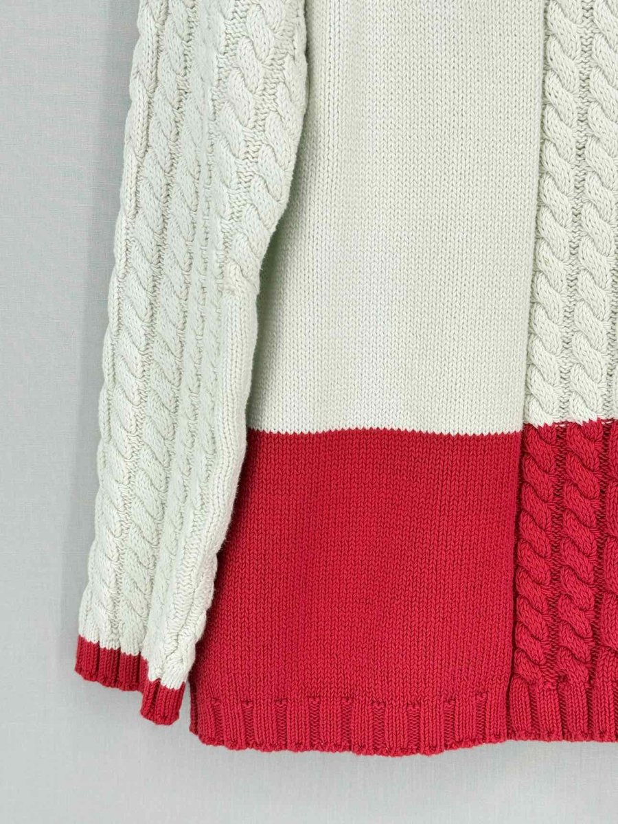 Pre-loved WEEKEND MAX MARA Beige w/ Red Size Medium Twinset at Reems Closet
