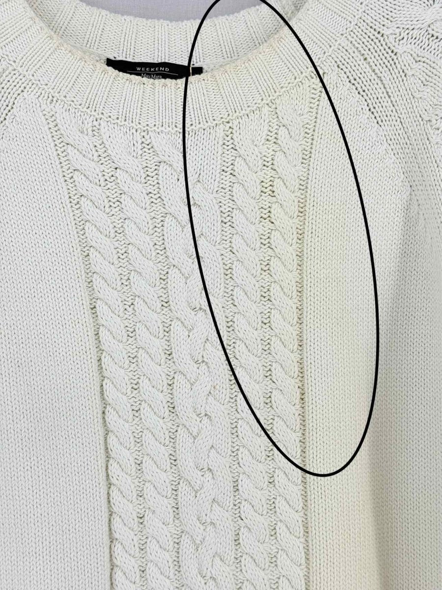 Pre-loved WEEKEND MAX MARA Beige w/ Red Size Medium Twinset at Reems Closet
