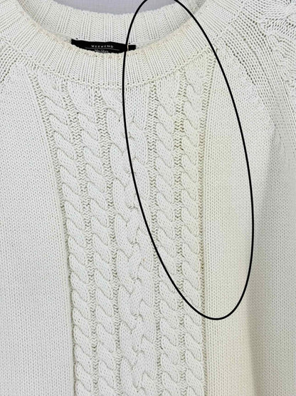 Pre-loved WEEKEND MAX MARA Beige w/ Red Size Medium Twinset at Reems Closet