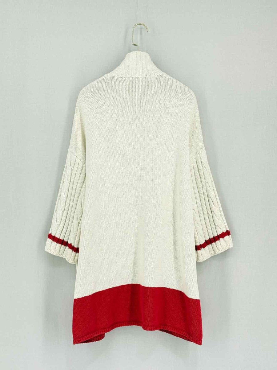 Pre-loved WEEKEND MAX MARA Beige w/ Red Size Medium Twinset at Reems Closet
