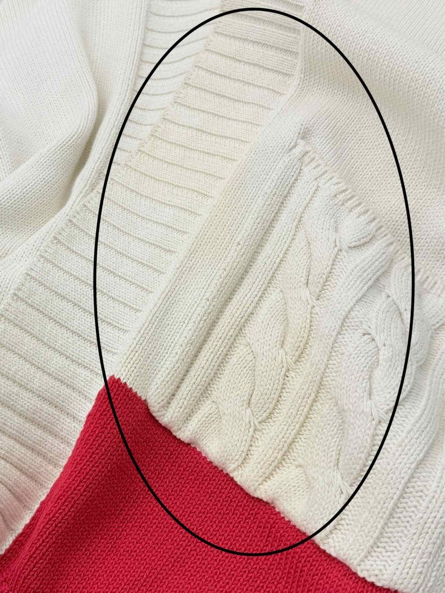 Pre-loved WEEKEND MAX MARA Beige w/ Red Size Medium Twinset at Reems Closet