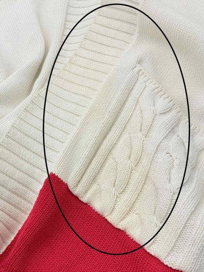 Pre-loved WEEKEND MAX MARA Beige w/ Red Size Medium Twinset at Reems Closet