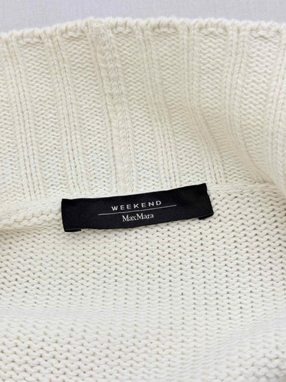 Pre-loved WEEKEND MAX MARA Beige w/ Red Size Medium Twinset at Reems Closet