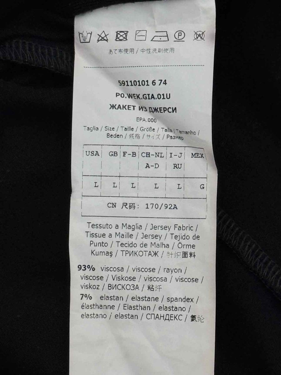 Pre-loved WEEKEND MAX MARA Black Size Large Jacket at Reems Closet