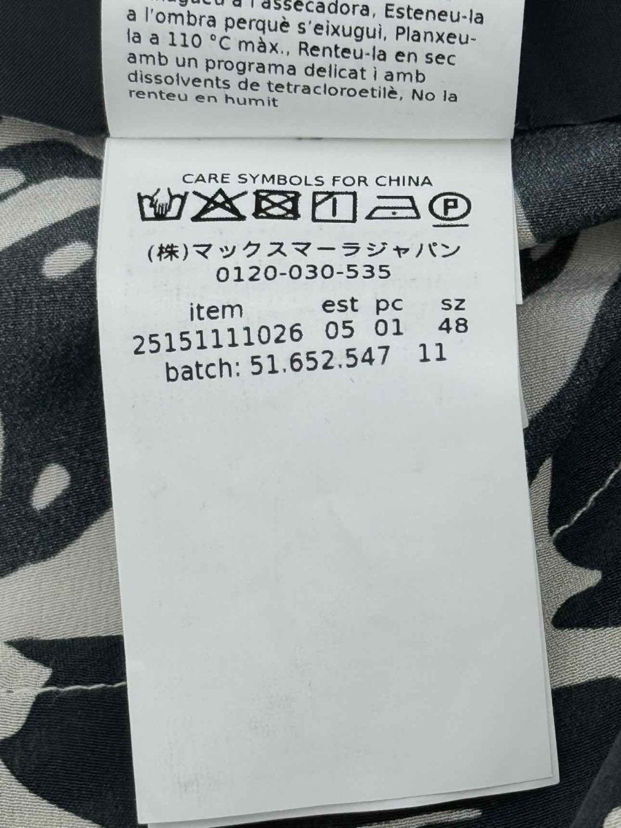 Pre - loved WEEKEND MAX MARA Black & White Size US 14 Blouse at Reems Closet