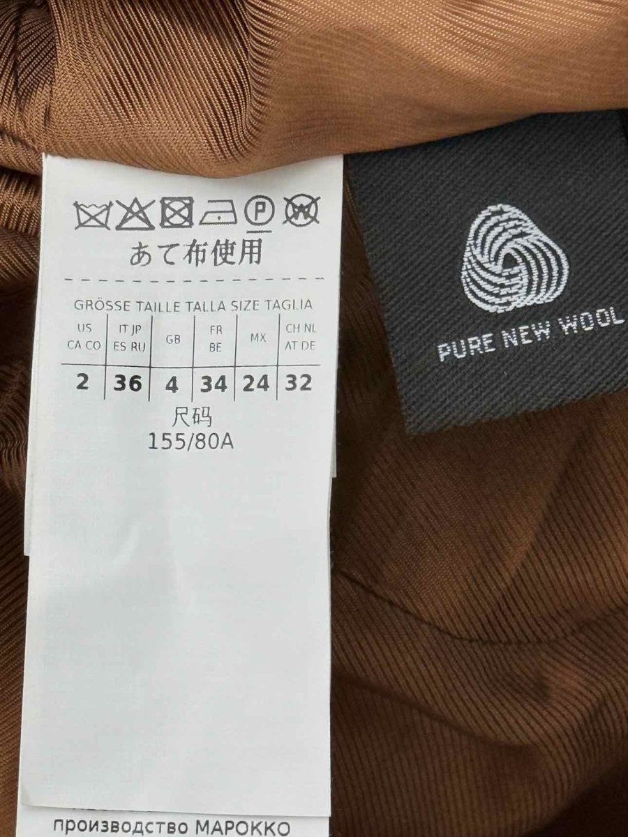 Pre - loved WEEKEND MAX MARA Brown Size US 2 Jacket & Pants Outfit at Reems Closet