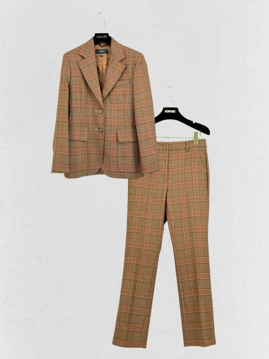 Pre - loved WEEKEND MAX MARA Brown Size US 2 Jacket & Pants Outfit at Reems Closet