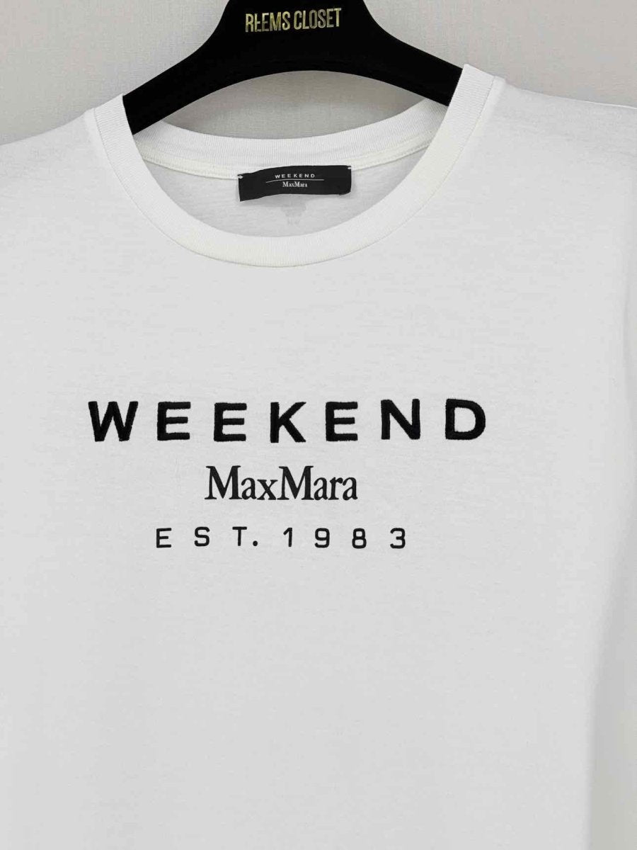 Pre - loved WEEKEND MAX MARA Cabina White Size XLarge T-shirt at Reems Closet