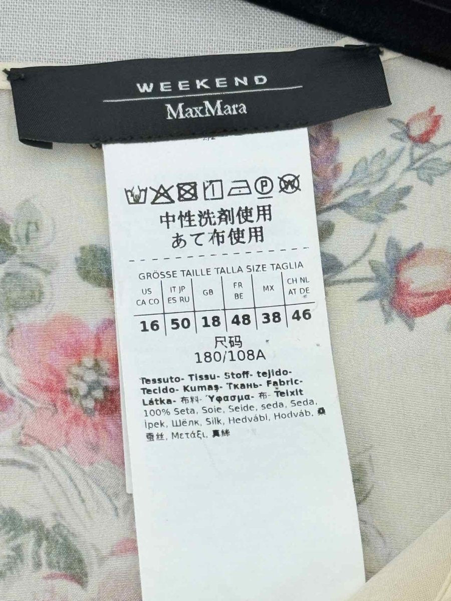 Pre - loved WEEKEND MAX MARA Giudy Printed Size US 16 Midi Dress at Reems Closet