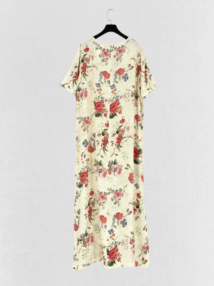 Pre - loved WEEKEND MAX MARA Giudy Printed Size US 16 Midi Dress at Reems Closet