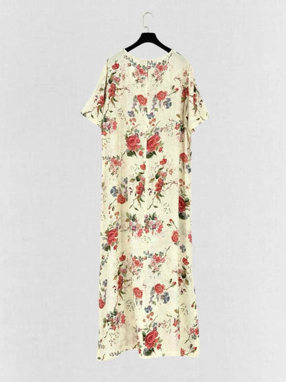 Pre - loved WEEKEND MAX MARA Giudy Printed Size US 16 Midi Dress at Reems Closet