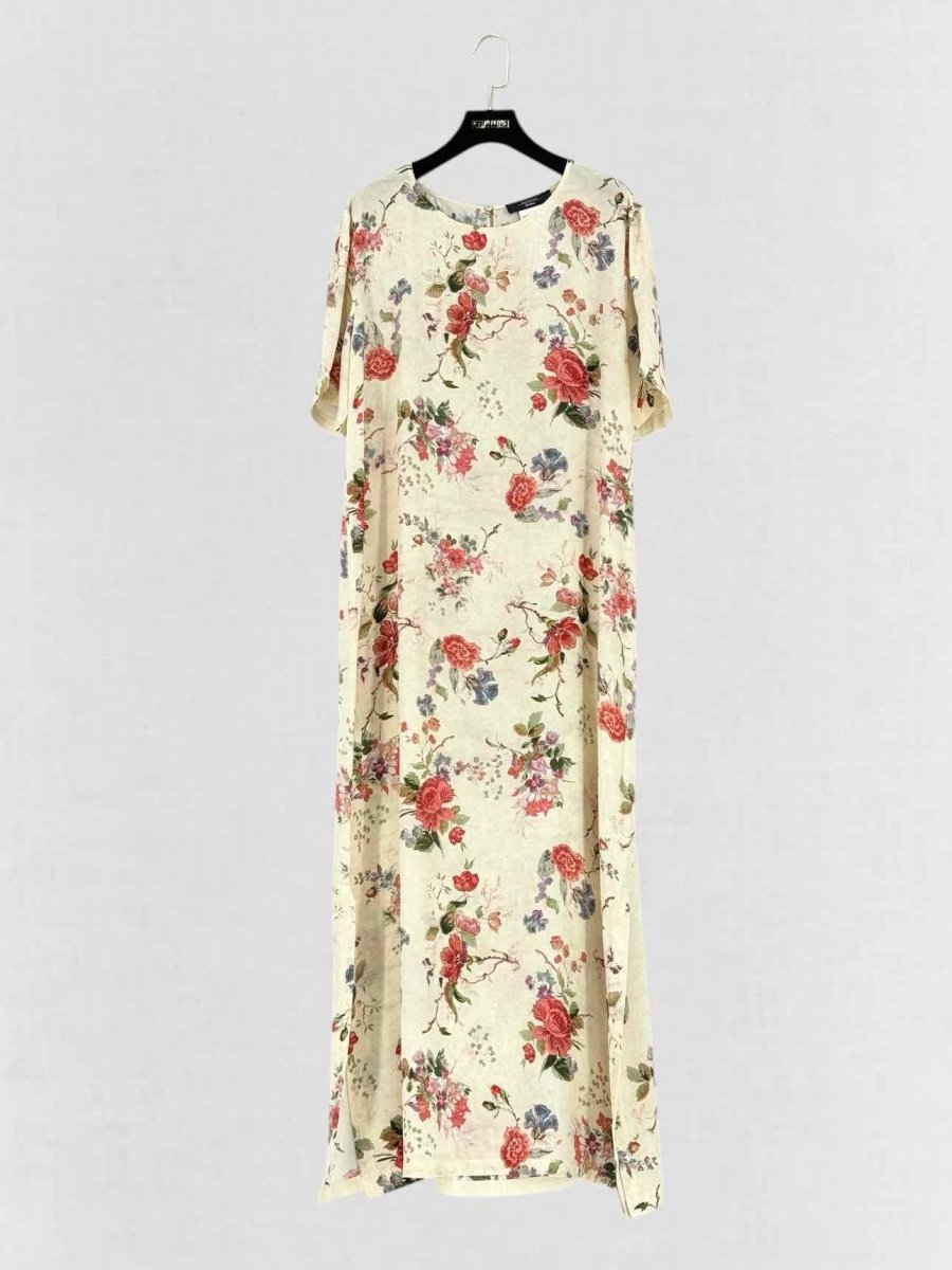 Pre - loved WEEKEND MAX MARA Giudy Printed Size US 16 Midi Dress at Reems Closet