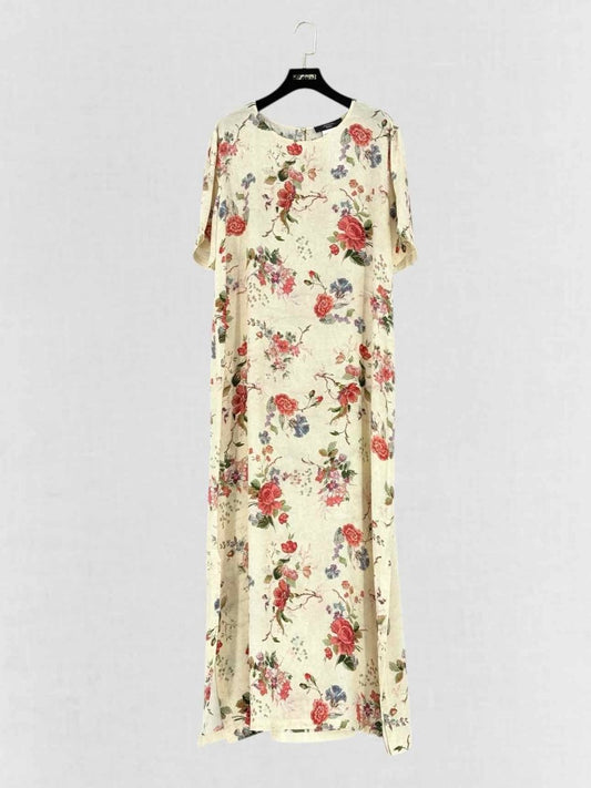 Pre - loved WEEKEND MAX MARA Giudy Printed Size US 16 Midi Dress at Reems Closet