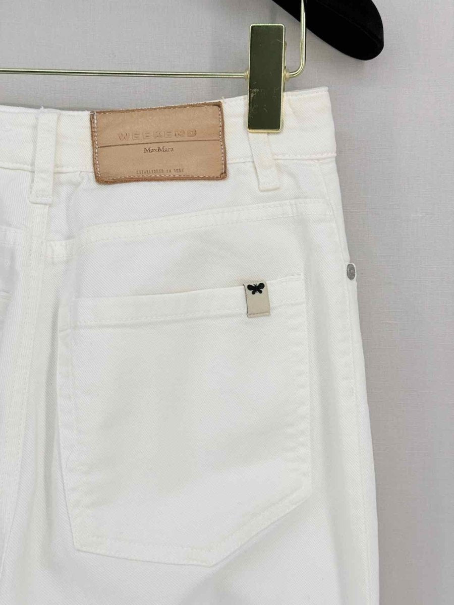 Pre - loved WEEKEND MAX MARA Off - white Size Small Jeans at Reems Closet