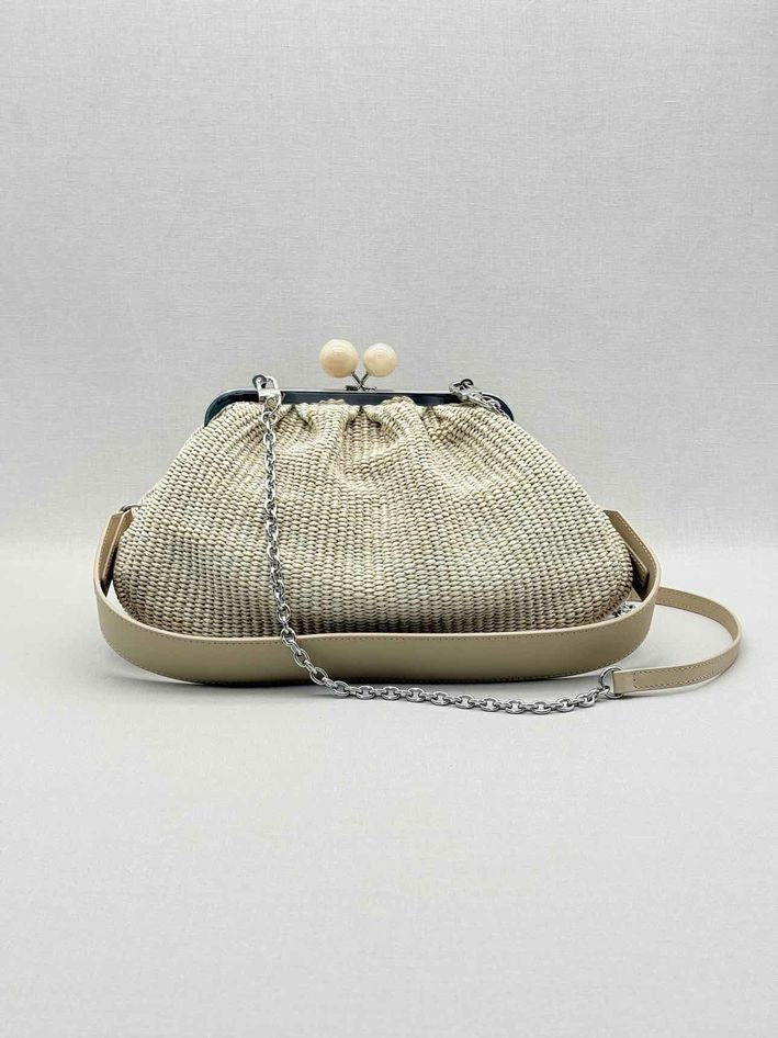 Pre-loved WEEKEND MAX MARA Pasticcino Beige Clutch at Reems Closet