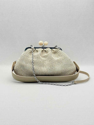 Pre-loved WEEKEND MAX MARA Pasticcino Beige Clutch at Reems Closet