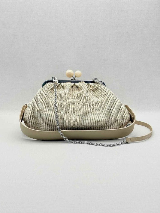 Pre-loved WEEKEND MAX MARA Pasticcino Beige Clutch at Reems Closet