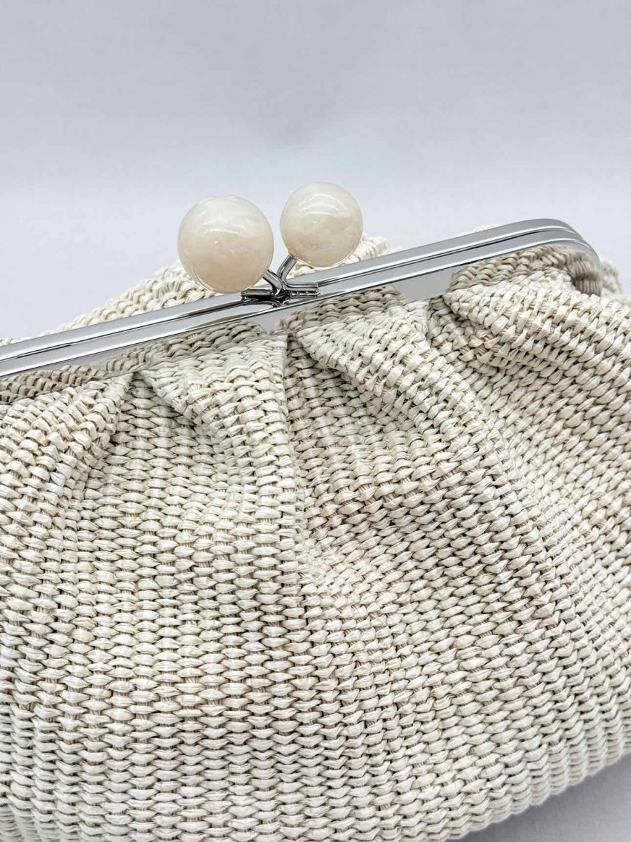 Pre-loved WEEKEND MAX MARA Pasticcino Beige Clutch at Reems Closet
