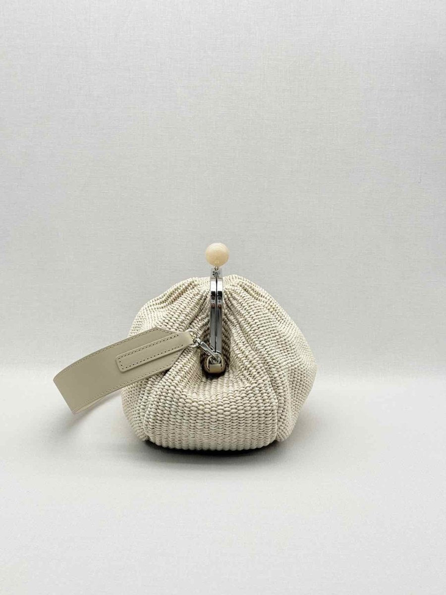 Pre-loved WEEKEND MAX MARA Pasticcino Beige Clutch at Reems Closet