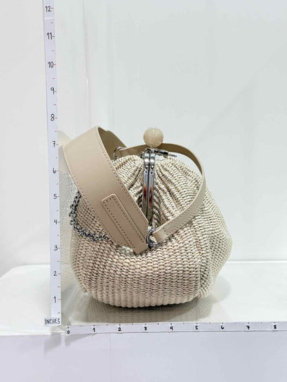 Pre-loved WEEKEND MAX MARA Pasticcino Beige Clutch at Reems Closet