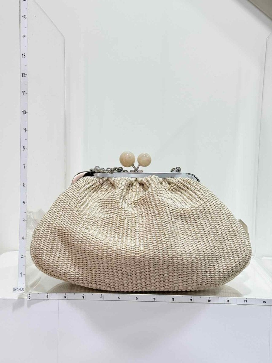 Pre-loved WEEKEND MAX MARA Pasticcino Beige Clutch at Reems Closet