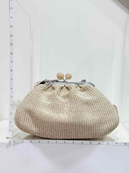 Pre-loved WEEKEND MAX MARA Pasticcino Beige Clutch at Reems Closet