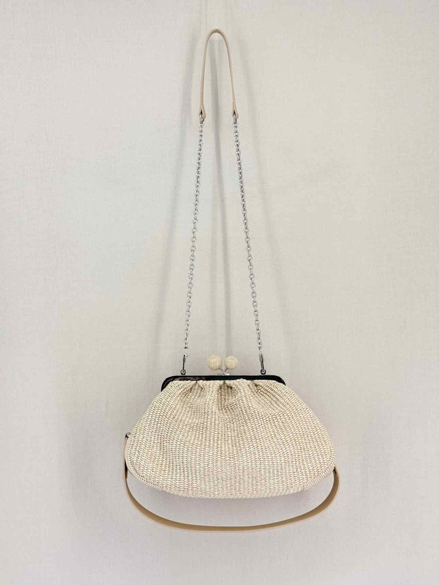 Pre-loved WEEKEND MAX MARA Pasticcino Beige Clutch at Reems Closet