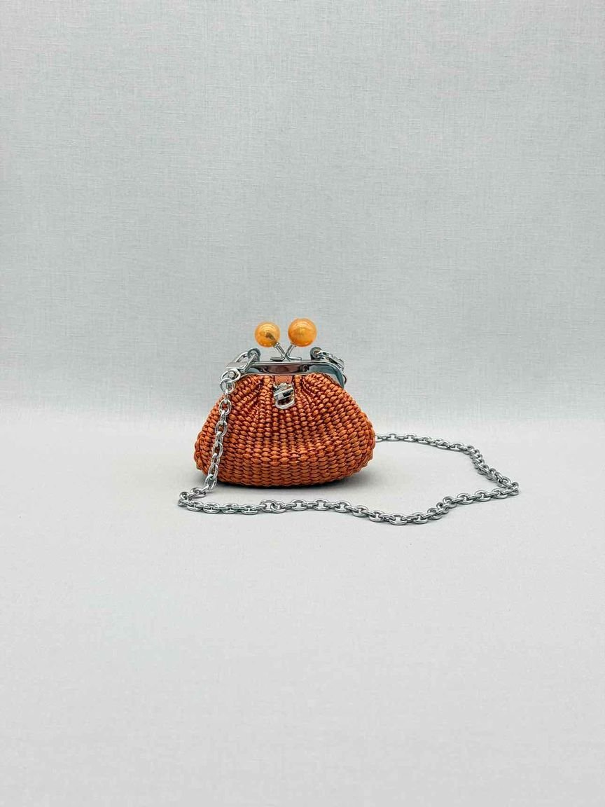 Pre-loved WEEKEND MAX MARA Pasticcino Orange Clutch at Reems Closet