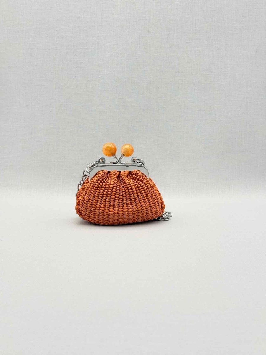 Pre-loved WEEKEND MAX MARA Pasticcino Orange Clutch at Reems Closet