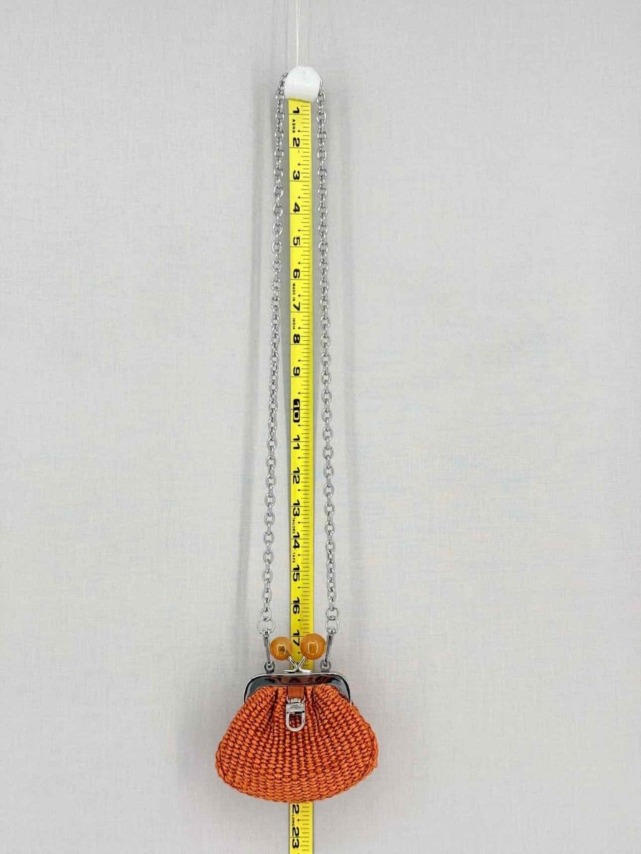 Pre-loved WEEKEND MAX MARA Pasticcino Orange Clutch at Reems Closet