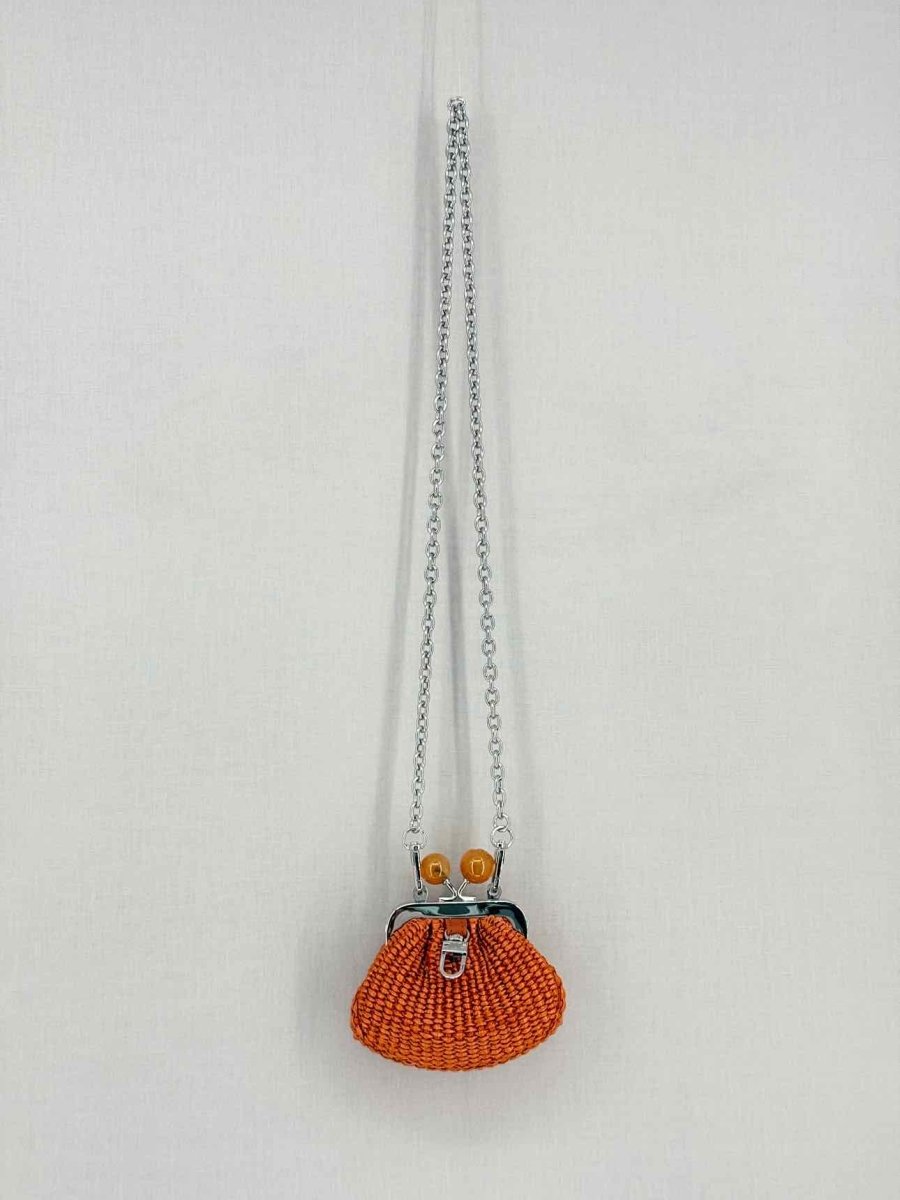 Pre-loved WEEKEND MAX MARA Pasticcino Orange Clutch at Reems Closet