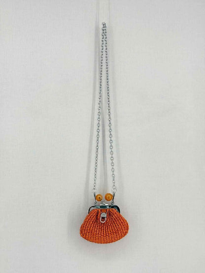 Pre-loved WEEKEND MAX MARA Pasticcino Orange Clutch at Reems Closet