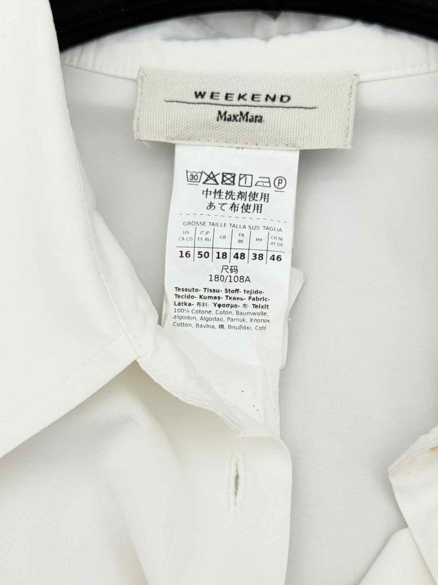 Pre - loved WEEKEND MAX MARA White Size US 16 Midi Dress at Reems Closet