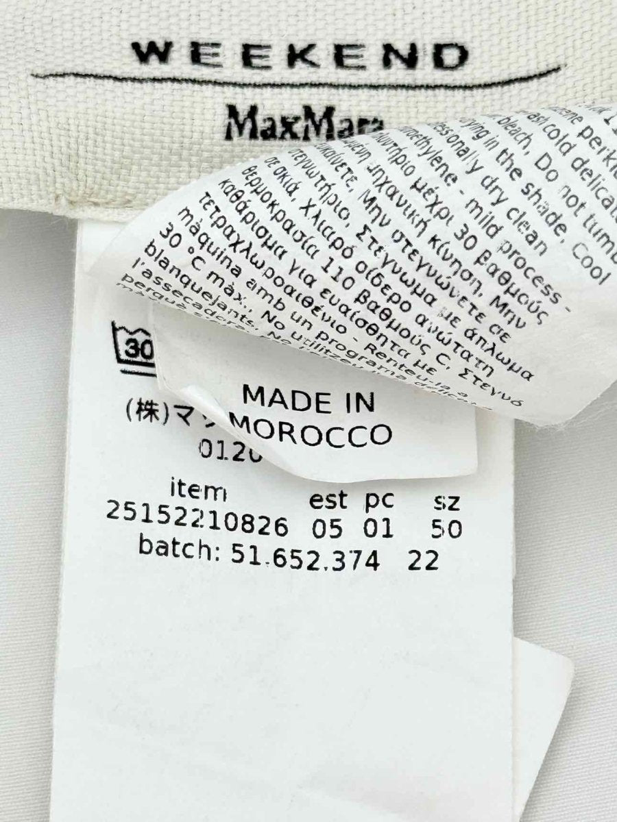 Pre - loved WEEKEND MAX MARA White Size US 16 Midi Dress at Reems Closet