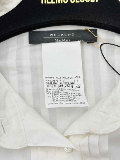 Pre-loved WEEKEND MAX MARA White Size US 6 Shirt at Reems Closet