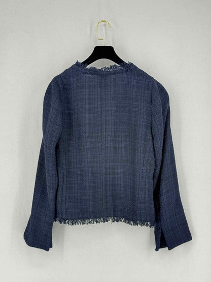 Pre - loved WEILL Navy Blue Tweed Size US 12 Outfit Set at Reems Closet