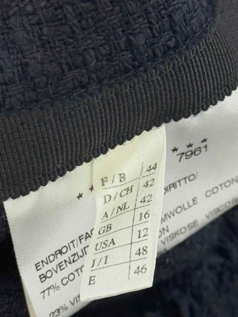 Pre - loved WEILL Navy Blue Tweed Size US 12 Outfit Set at Reems Closet