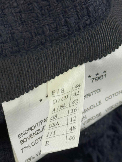 Pre - loved WEILL Navy Blue Tweed Size US 12 Outfit Set at Reems Closet