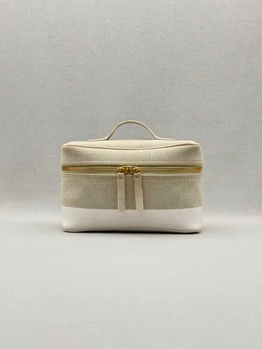 Pre - loved WESTMAN ATELIER Beige w/ White Vanity Case at Reems Closet