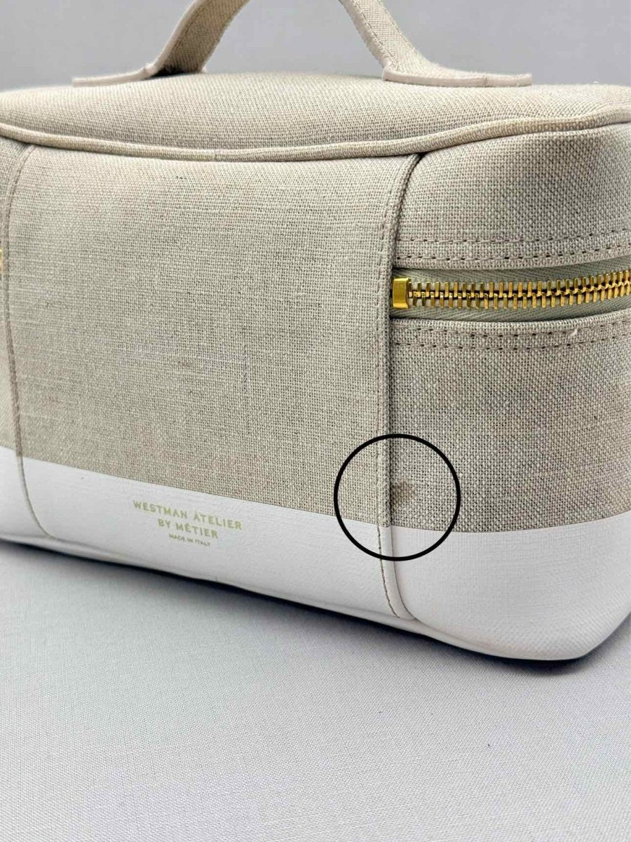 Pre - loved WESTMAN ATELIER Beige w/ White Vanity Case at Reems Closet