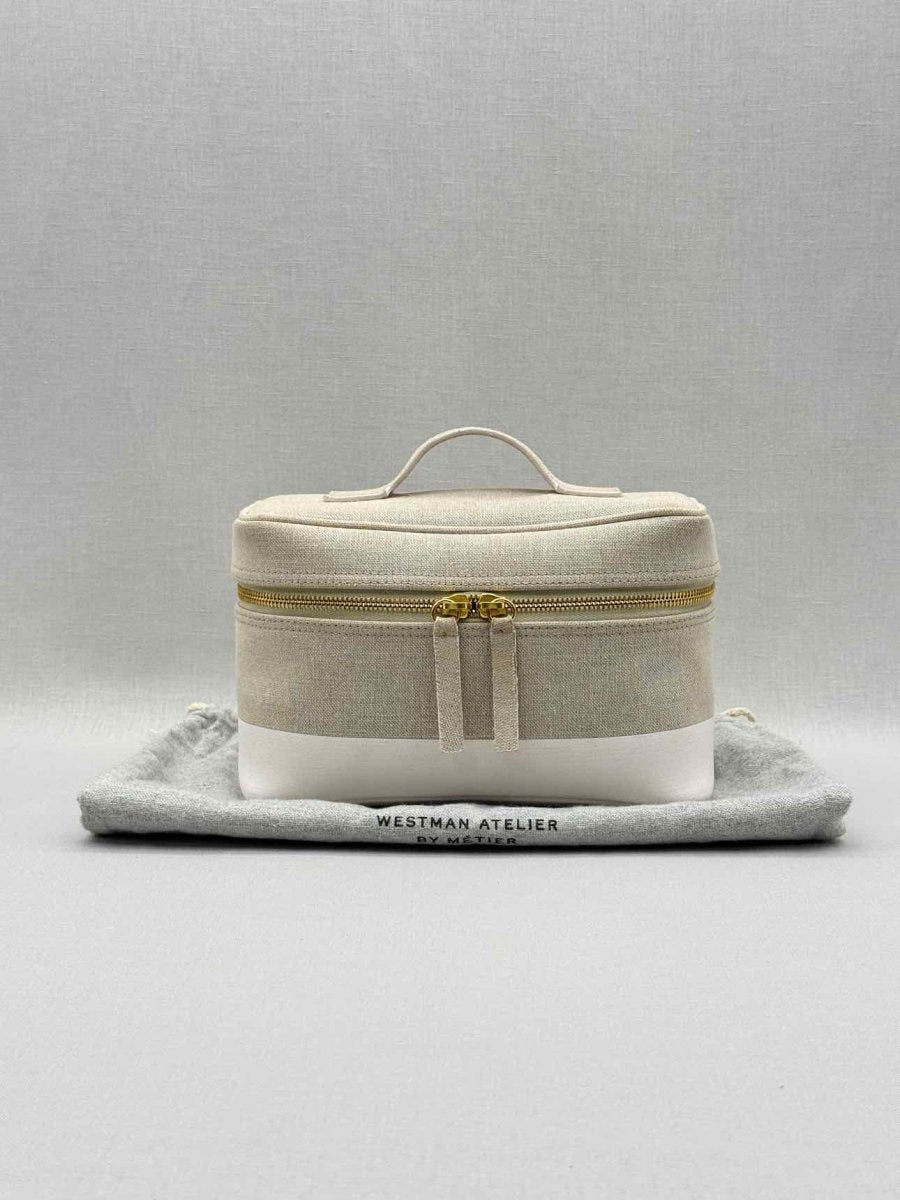 Pre - loved WESTMAN ATELIER Beige w/ White Vanity Case at Reems Closet