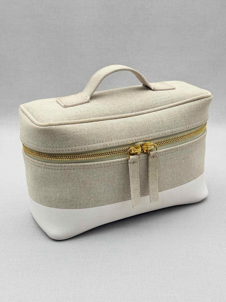 Pre - loved WESTMAN ATELIER Beige w/ White Vanity Case at Reems Closet