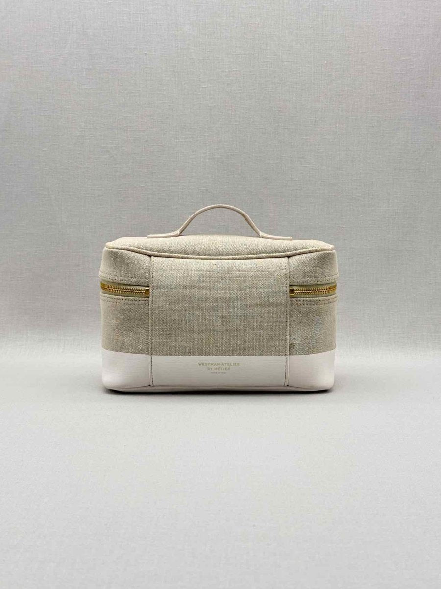 Pre - loved WESTMAN ATELIER Beige w/ White Vanity Case at Reems Closet