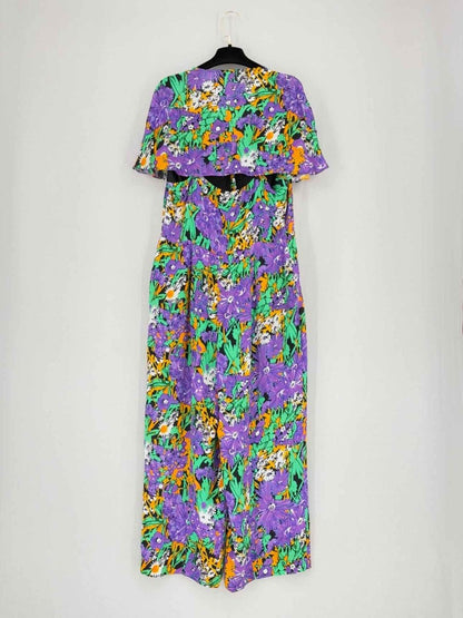 Pre - loved WHISTLES Purple Multicolor Printed Size US 10 Jumpsuit at Reems Closet