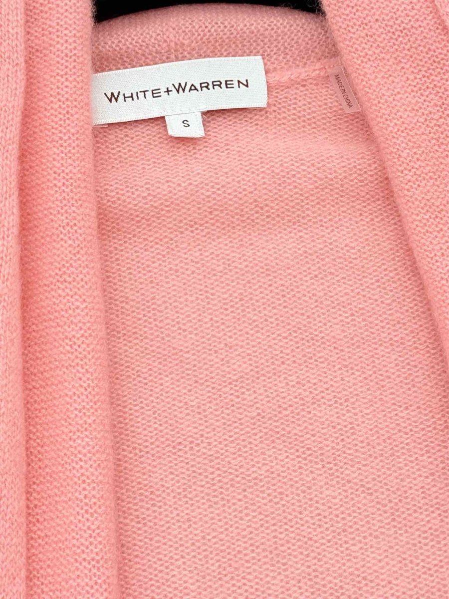 Pre - loved WHITE + WARREN Pink Size US 4 Cardigan at Reems Closet