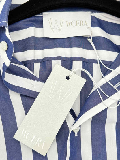 Pre - loved WOERA Navy & White Striped Size Small Outfit Set at Reems Closet