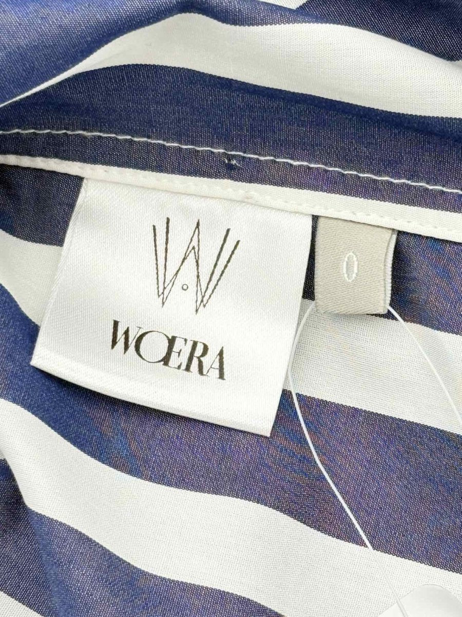 Pre - loved WOERA Navy & White Striped Size Small Outfit Set at Reems Closet